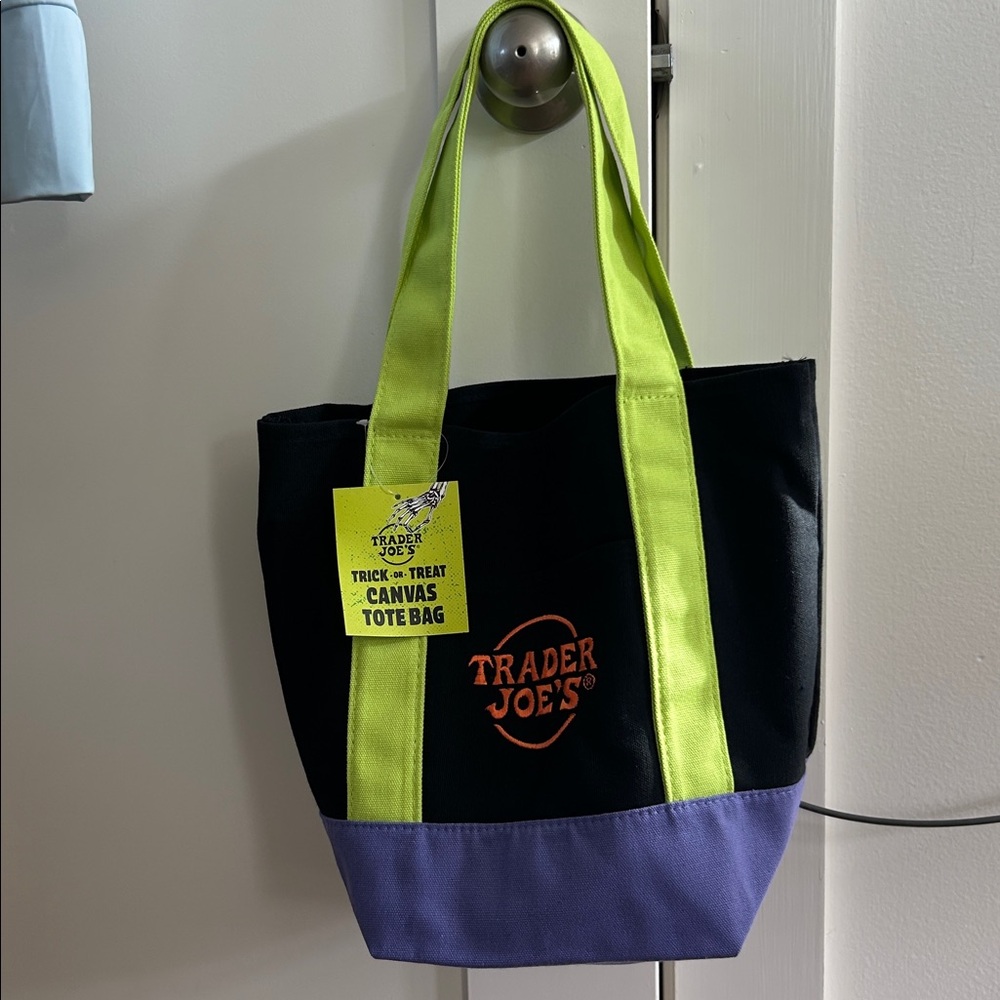 Trader Joe's Halloween mini Canvas Tote Bag